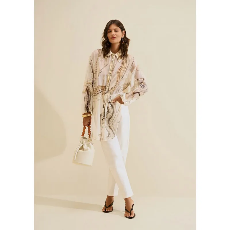 Camisa Manga Longa Nereia Off White PP