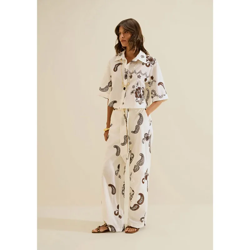Camisa Clássica Arabesca Off White GG