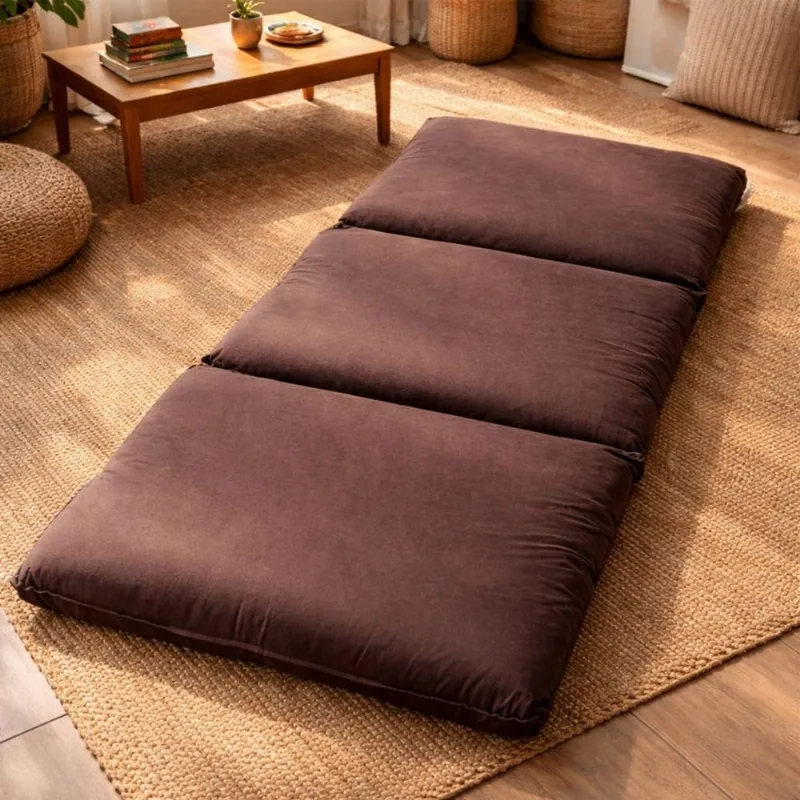 Futon Almofada Dobravel De Espuma Hiper Soft 128x188cm Home&cia Marrom