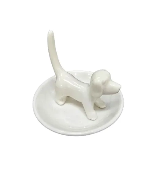 Porta Joias De Porcelana Cachorro - LC - Presentes