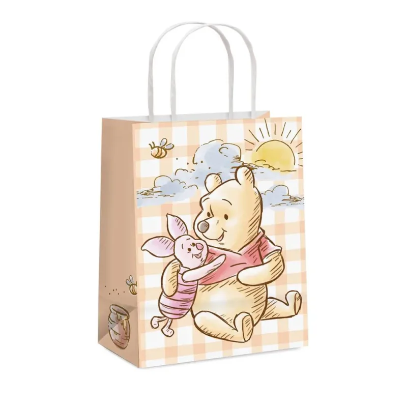 Sacola Para Presente Pooh Grande - LC - Presentes