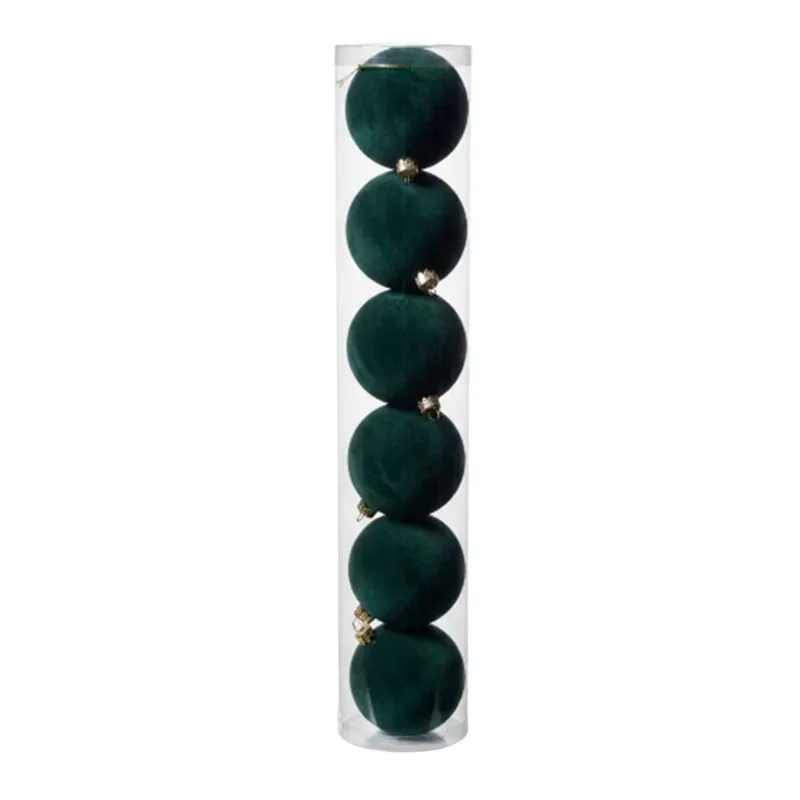 Bola C/ Camurca Verde 8cm Jogo C/6 Pecas Bola C Camurca Verde 8cm Jogo C6 Pecas