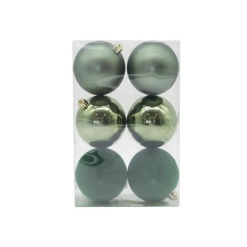 Bola de Natal Verde 6cm Jogo C/12 Pecas Bola de Natal Verde 6cm Jogo C12 Pecas