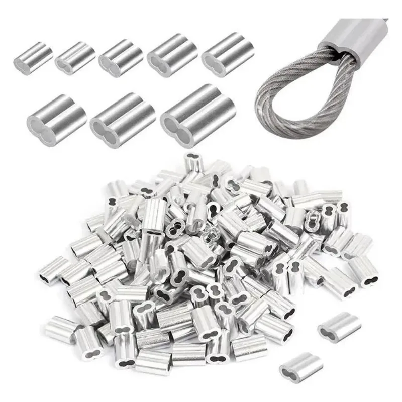 3x Kit Com 100 Un Prensa Cabo De Aço 1/8 - 3,2mm - Nicopress