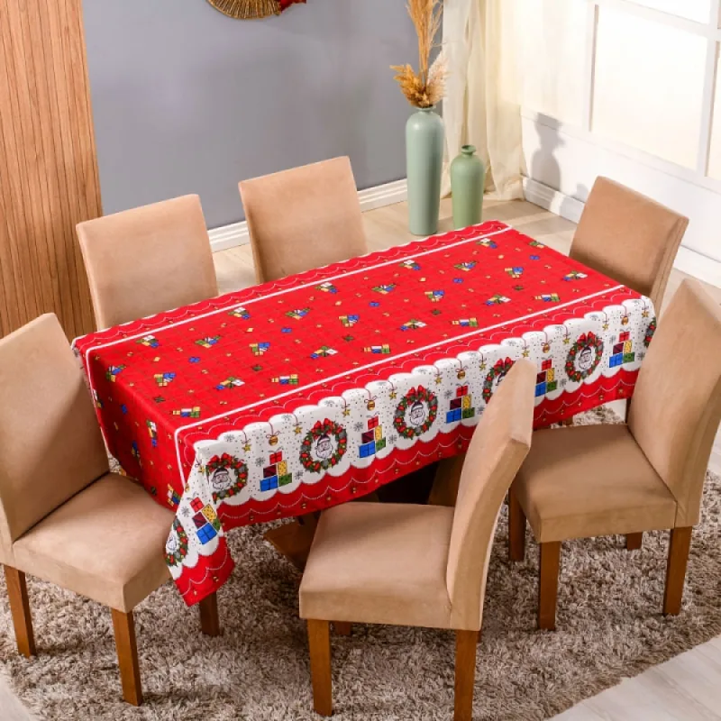 Toalha de Mesa Oxford Estampado Natal 4 Lugares Estampa 3 - Home Fernandes - Ar E Ventilação