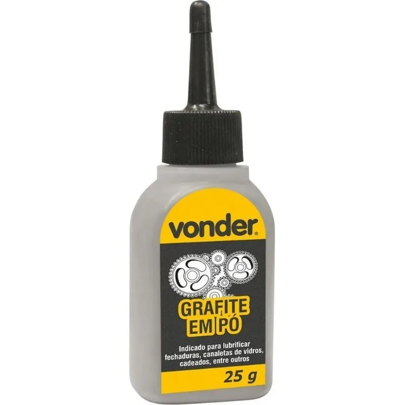 Grafite Em Pó 25g Vonder Para Maçanetas, Fechaduras Cadeados