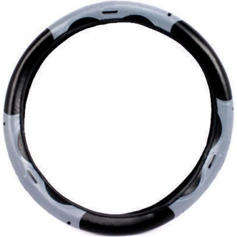 Capa Para Volante Mercedes Sprinter Van Preta Com Cinza 38cm