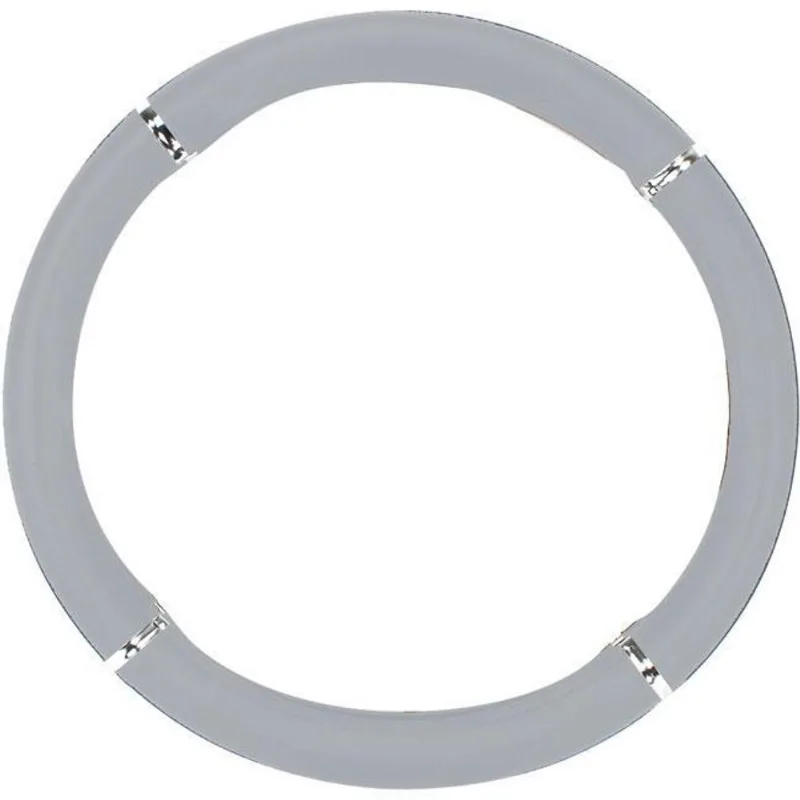 Capa Para Volante Ford Ka+ Prata Cromo 38cm