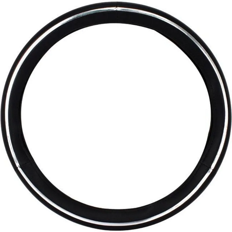 Capa Para Volante Ssangyong Actyon Preta Cromo 38cm