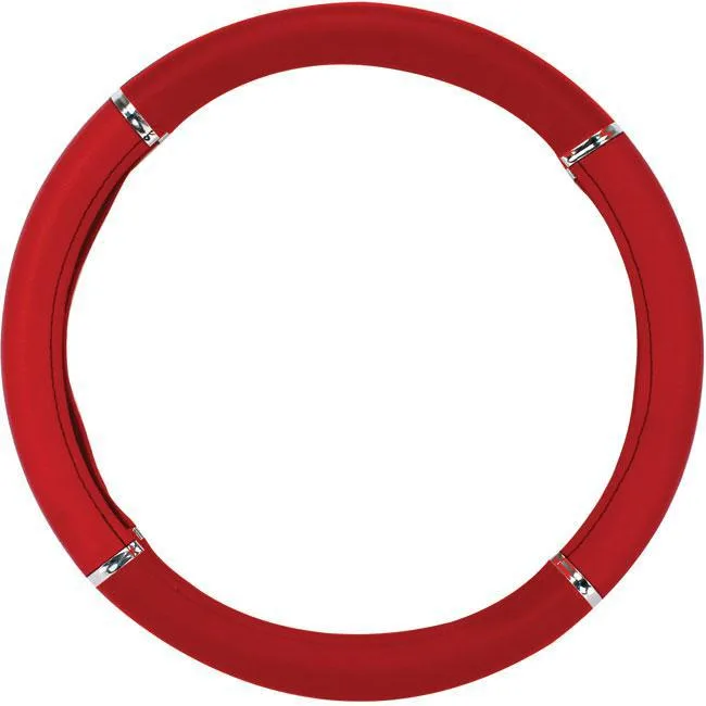 Capa Volante Ford Royale Vermelha Cromo 38cm