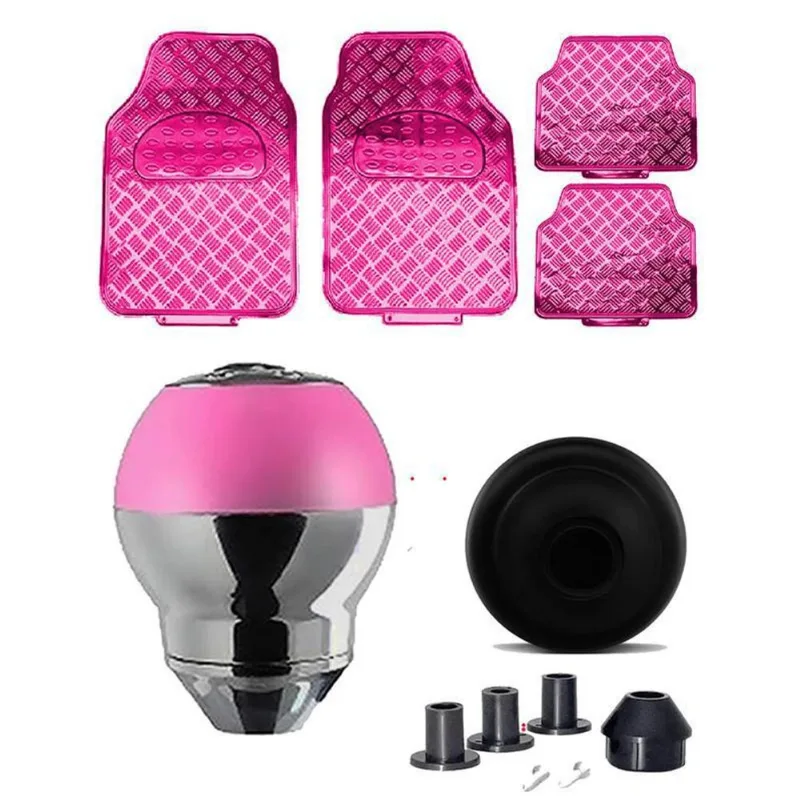 Tapete Rosa Brilho Bola Cambio Rosa Crom Honda Hr-v