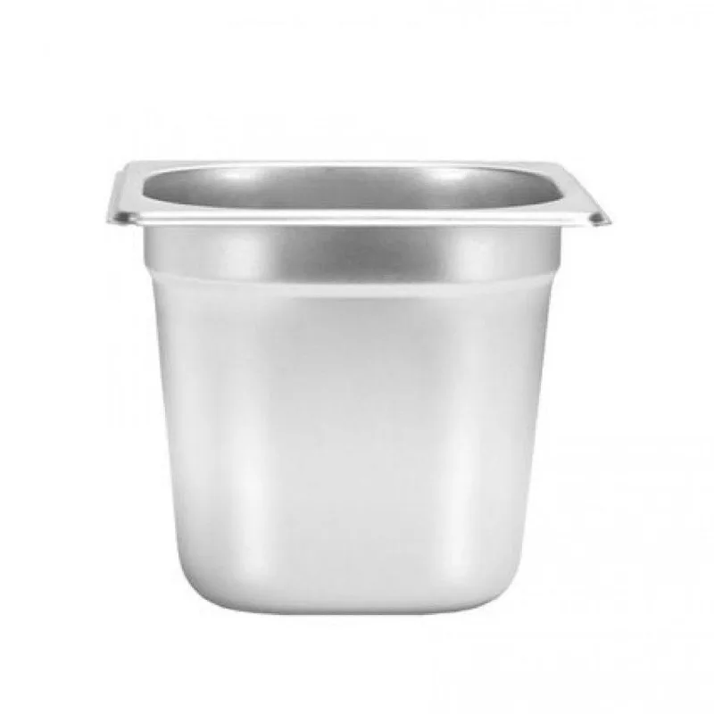 Kit 6 Cubas Gastronomica Inox Gn 1-6x150 Com Tampa Brasinox