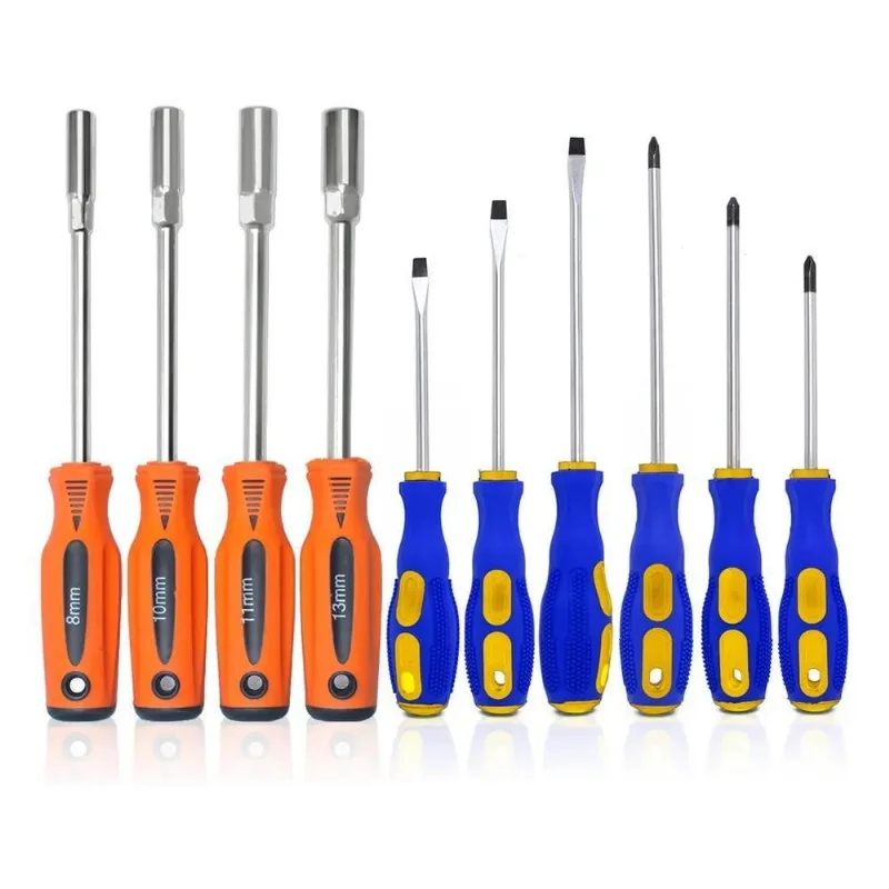 Kit Chave Fenda Philips E Jogo De Chave Canhão Sextavada