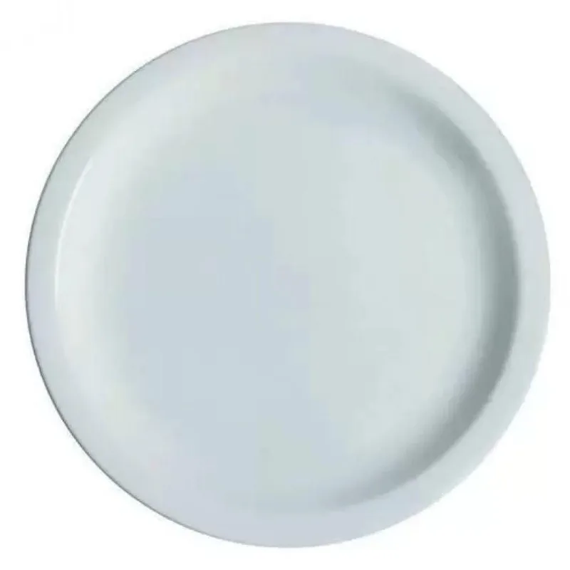 Conjunto 14 Pratos De Sobremesa Branco Ceramica - Porcelart