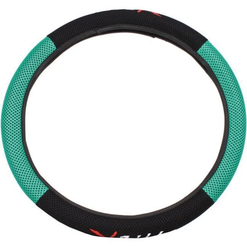 Capa Volante Vw Fox Preta Verde Type-r Bordado