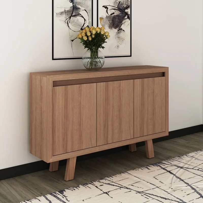 Buffet Aparador sala de Jantar 136cm 3 Portas Tati  T02-D'Rossi - DRossi