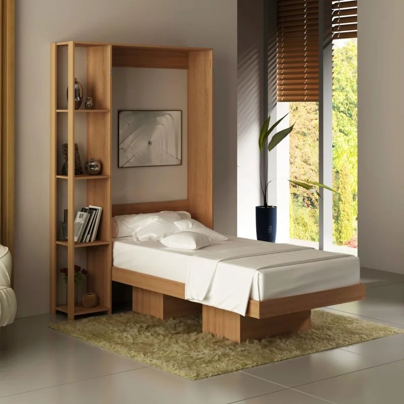 Cama Solteiro Articulada 4 Prateleiras Multiuso David  T02-D'Rossi - DRossi
