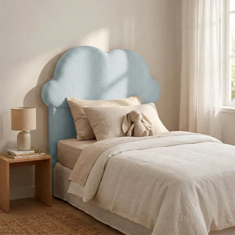 Cabeceira Cama Box Solteiro 90 cm Celeste Bouclê B05 - D'Rossi - DRossi