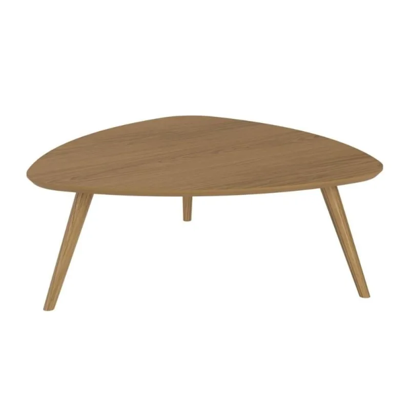 Mesa de Centro Unique em MDF Louro Pés em Madeira Marin - Marin Brasil - Móveis