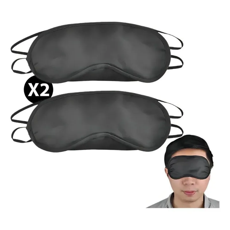 Kit 2 Máscara De Dormir Repouso Viagem Confortável Tapa Olho