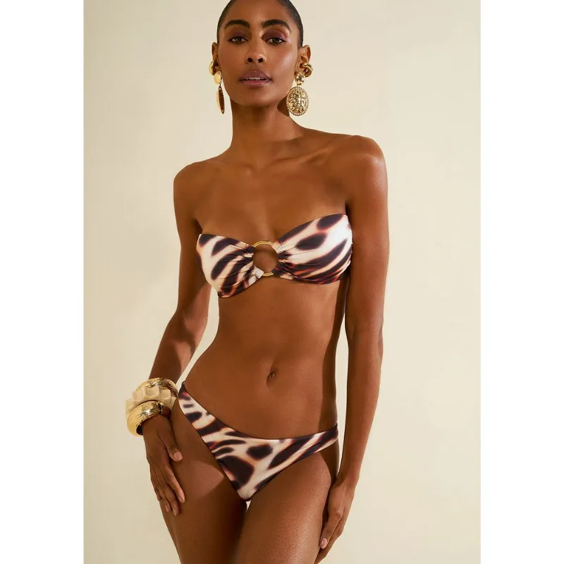 Calcinha Morena Rosa Debora Fio Duplo Bege M - Morena Rosa
