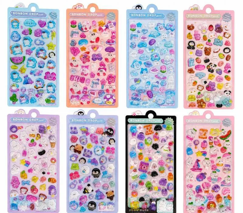 Adesivo Bonbon Ploc 10x20cm Diversos Modelos - LC - Presentes