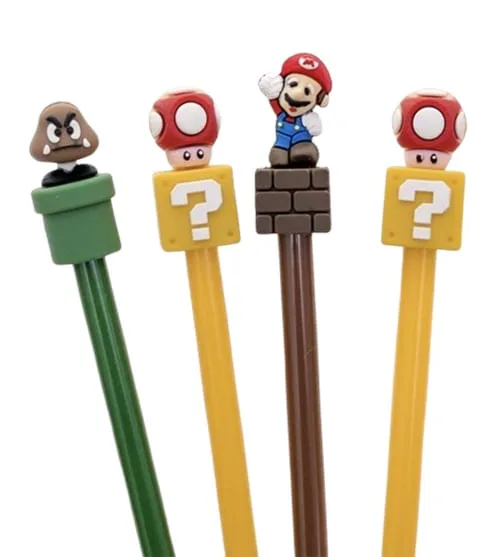 Caneta Gel Mario Bros - LC - Papelaria