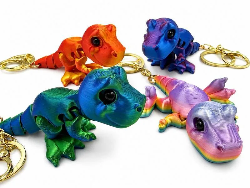 Chaveiro Dinossauro Articulado 3d Furtacor - LC - Presentes