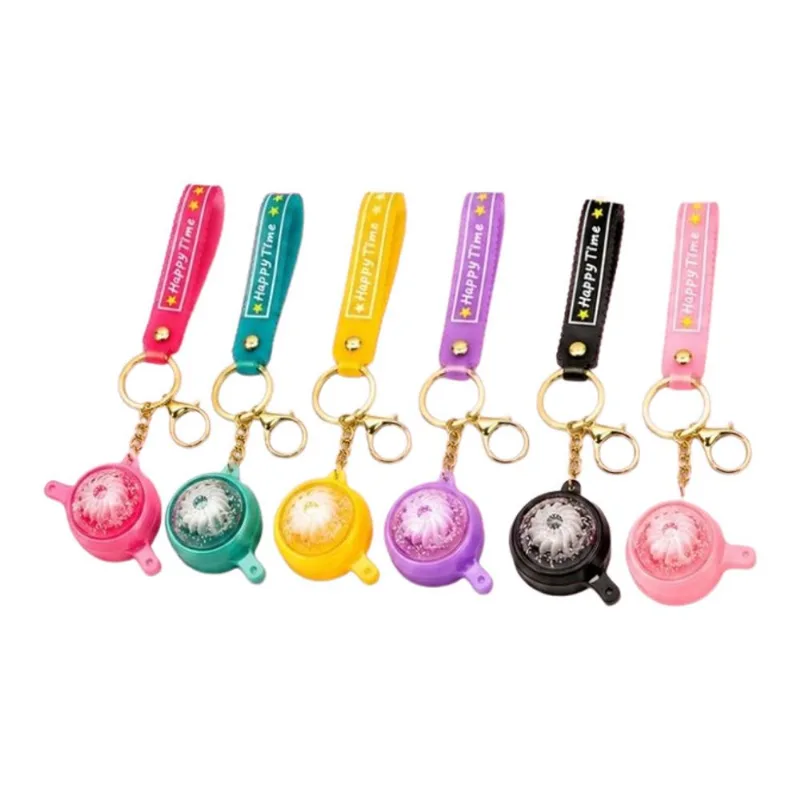 Chaveiro Panela Dumpling Squishy Com Led - LC