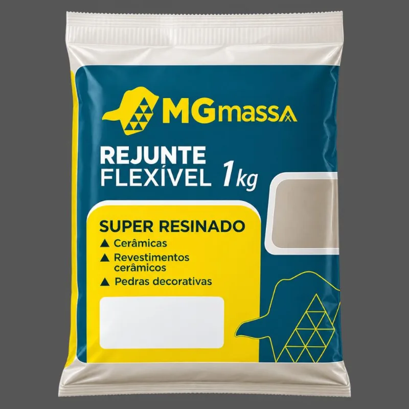 Rejunte Flexível Cerâmica 1kg Mgmassa Rejunte Flexível Cerâmica Grafite 1kg Mgmassa