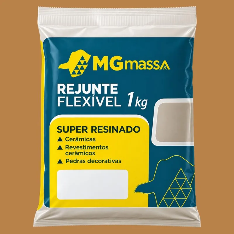 Rejunte Flexível Cerâmica 1kg Mgmassa Rejunte Flexível Cerâmica Caramelo 1kg Mgmassa