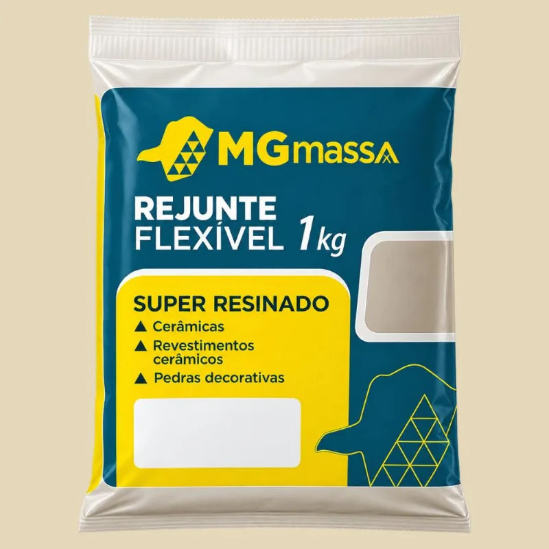 Rejunte Flexível Cerâmica 1kg Mgmassa Rejunte Flexível Cerâmica Marfim 1kg Mgmassa