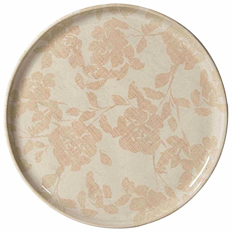 Prato Raso de Cerâmica Floral Bio 27cm 0701 Porto Brasil