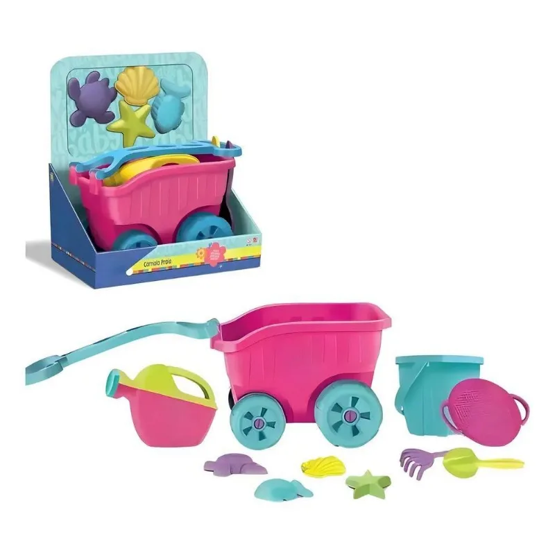 3x Diver Praia Carriola Brinquedo Infantil Com Acessórios R
