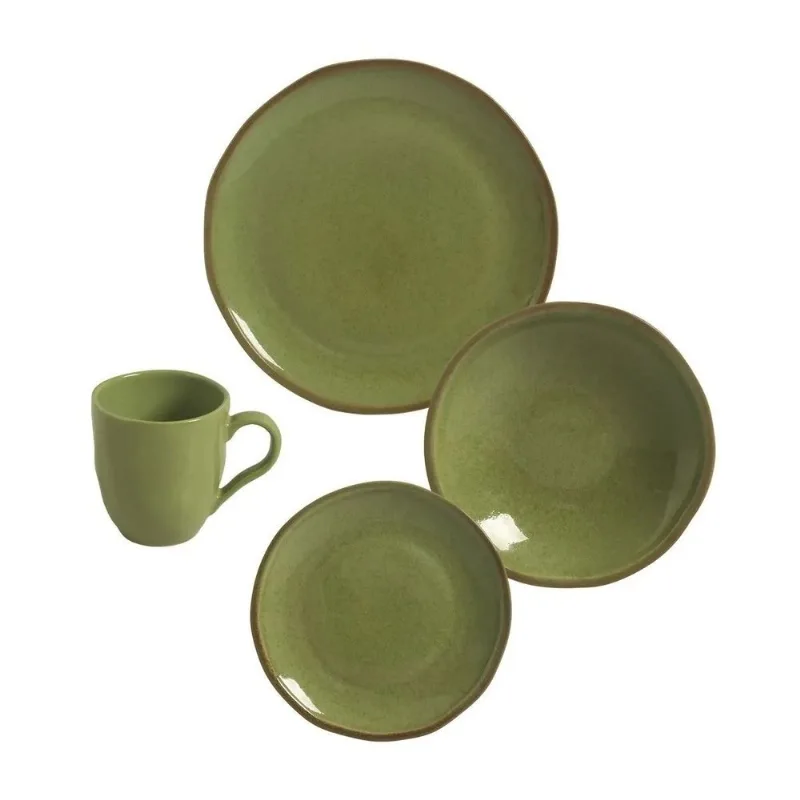 Aparelho de Jantar 16 Peças Daily Fresh Verde Porto Brasil