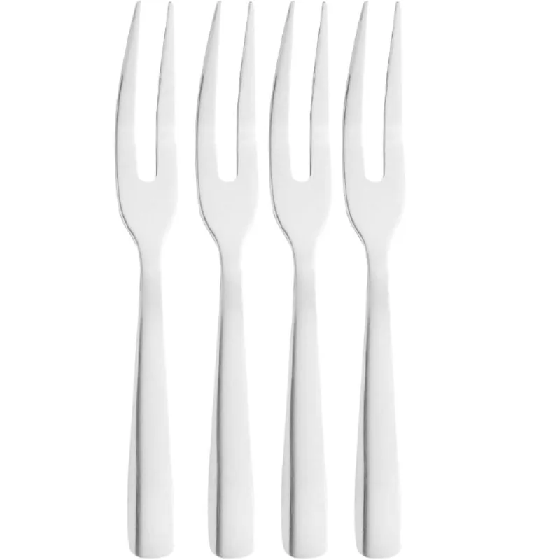 Jogo 48 Mini Garfos Para Petisco Inox 2 Dentes Aperitivos Garfinhos Queijos Frios Restaurante