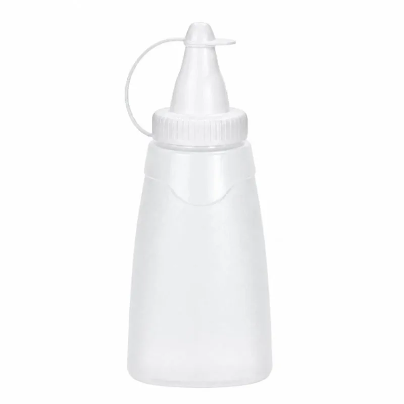 Kit 16 Bisnagas Plásticas de Ketchup Maionese Molho 210ml com Bico Sanremo Branco Lanchonete