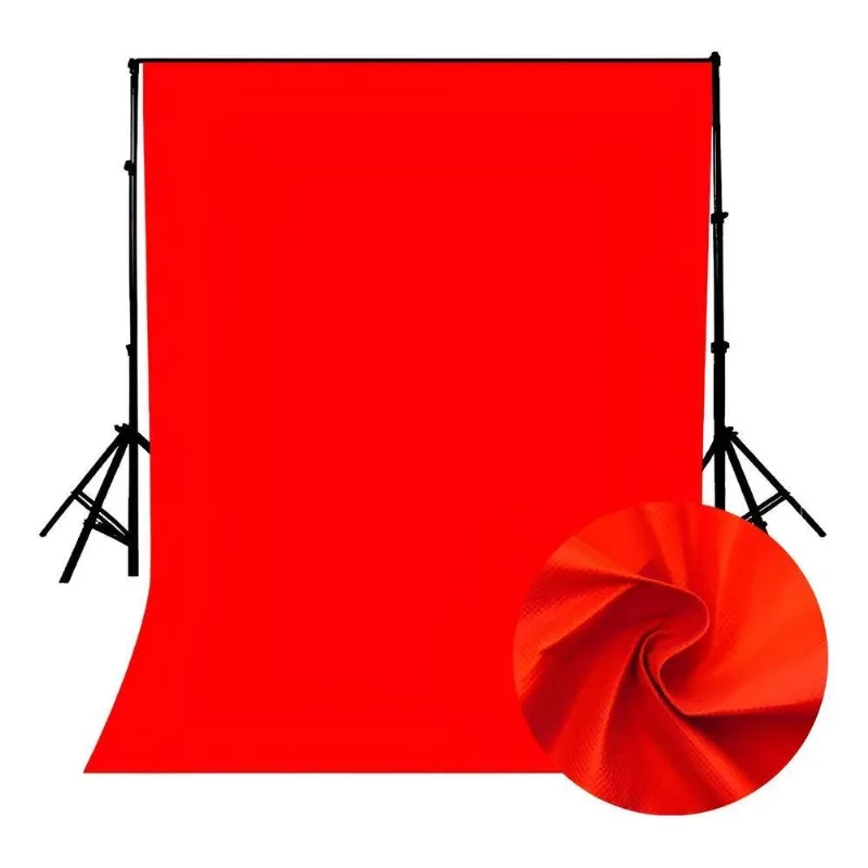 Tecido Chroma Key Fundo Fotografico 3,00 X 1,90 Vermelho
