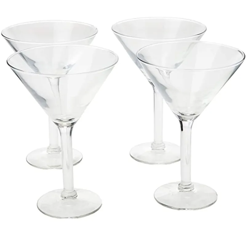 Jogo 4 Taças Martini Drink Vidro 296ml - Globoimport - Utilidades Domesticas