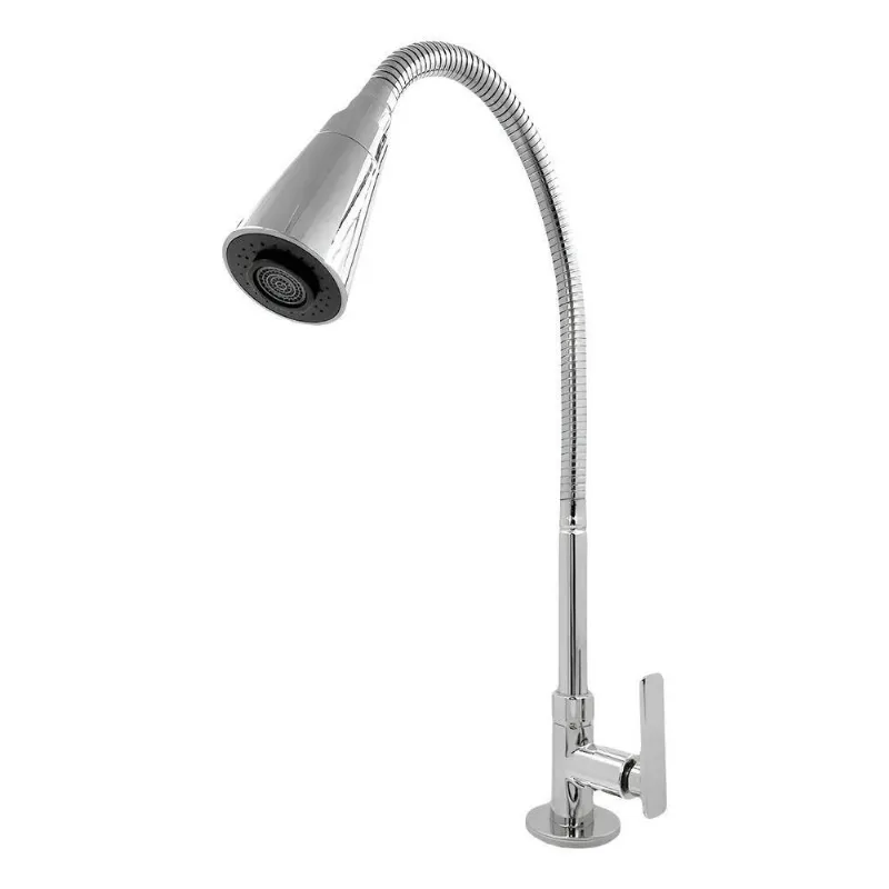 Br Shopper 6059a Torneira Gourmet Flexível Cor Prateado Crom