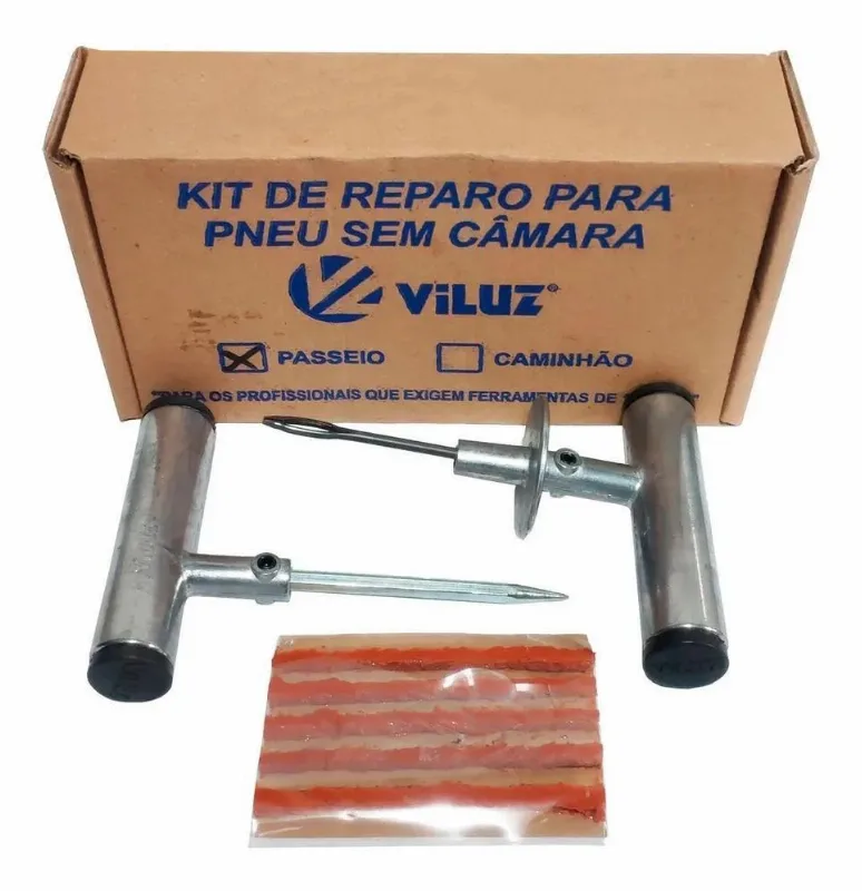 2x Kit Borracharia Reparo Concerto De Pneus Sem Câmara Viluz
