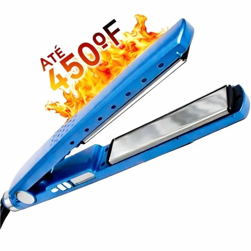 Chapinha Profissional Titanium 450f Placas 230 graus C Iônica Azul Aquilae Bivolt - OUTRAS - Beleza E Perfumaria