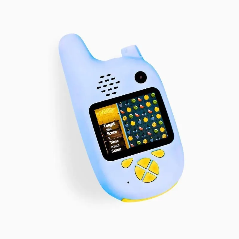 Walkie Talkie Infantil Com Câmera Digital Para Crianças Azul
