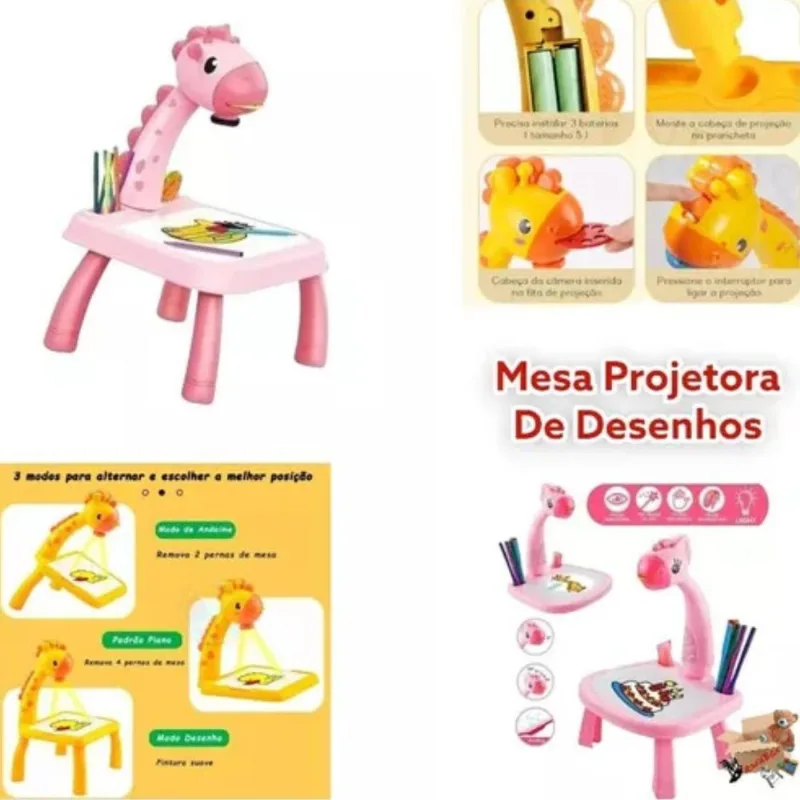 Mesa Para Desenho Infantil Projetor 36 Imagens