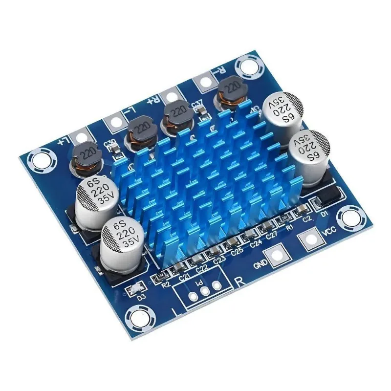 Placa Amplificadora Modulo 60w Tpa3110 30x30 Estéreo Som