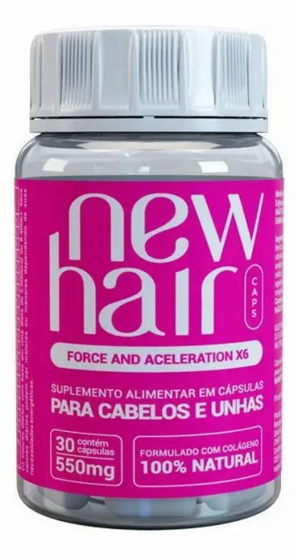 2x New Hair Caps Com 30 Capsulas Da Juju Salimeni