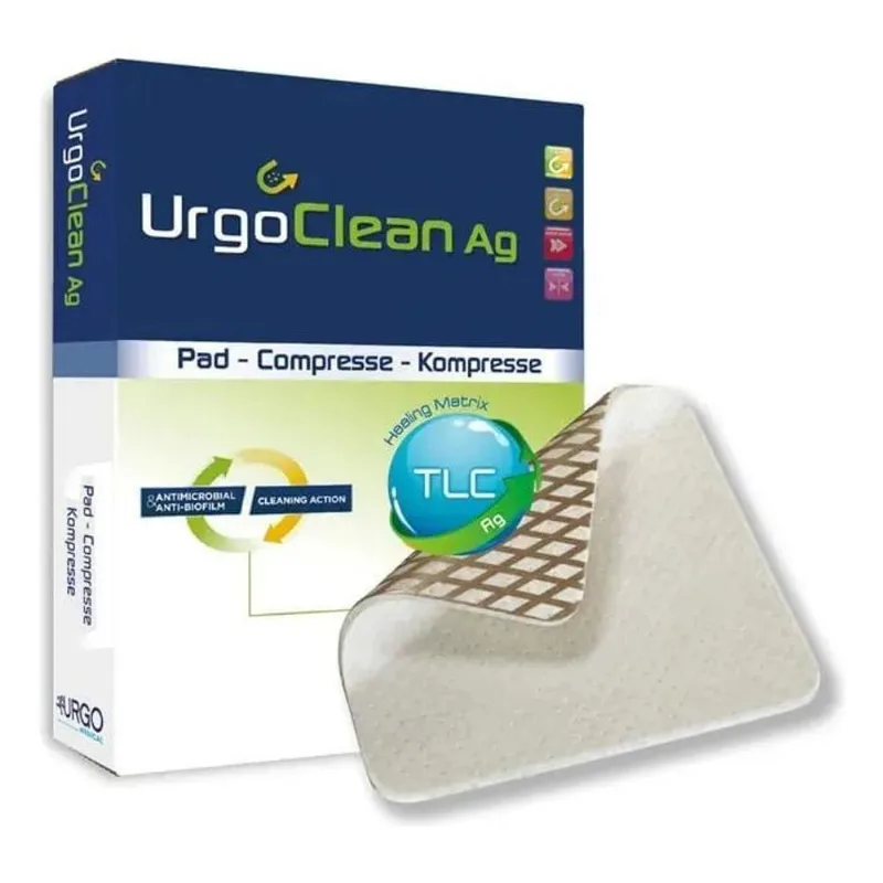 Curativo Urgoclean Ag 10x10cm Hipoalergênico Antibiofilme