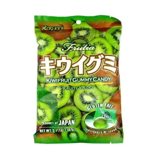 Bala De Goma Sabor Kiwi Gummy Candy Kasugai 107g - Não Informado - Mercearia