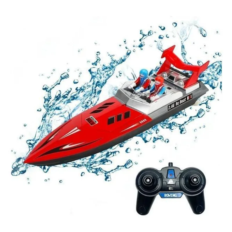 Lancha Barco Rowing H11 Verm Controle Remoto 2.4gh Bateria