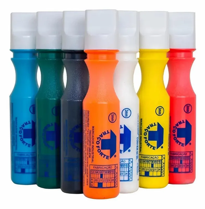 Marcador Industrial 60ml 3mm Traço Forte Baden Eco Cx Amare